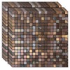 YMMXGE 10-Sheet Peel and Stick Metal Backsplash Tile Stick on