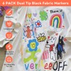 ABEIER 12 Fabric Markers Double Tip Fabric Markers Pens Set