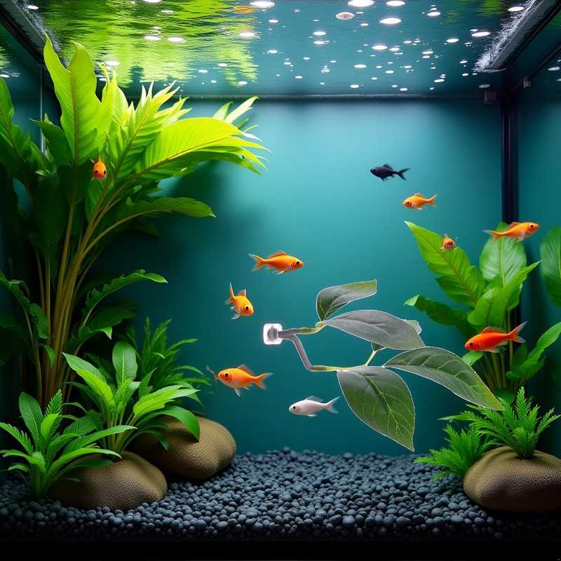 Green Betta Fish Leaf Pad,Plastic Plant Betta Hammock Leaf Bed,Simulating