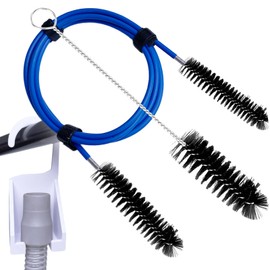 Thickened CPAP Hose Cleaner Brush Kit – Anti-Bending Dual-Ended Long Brush with Protective Sleeve, Mask Brush, Drip-Dry Hook, Fits 15-22mm Tubes, Complete CPAP Cleaning Supplies