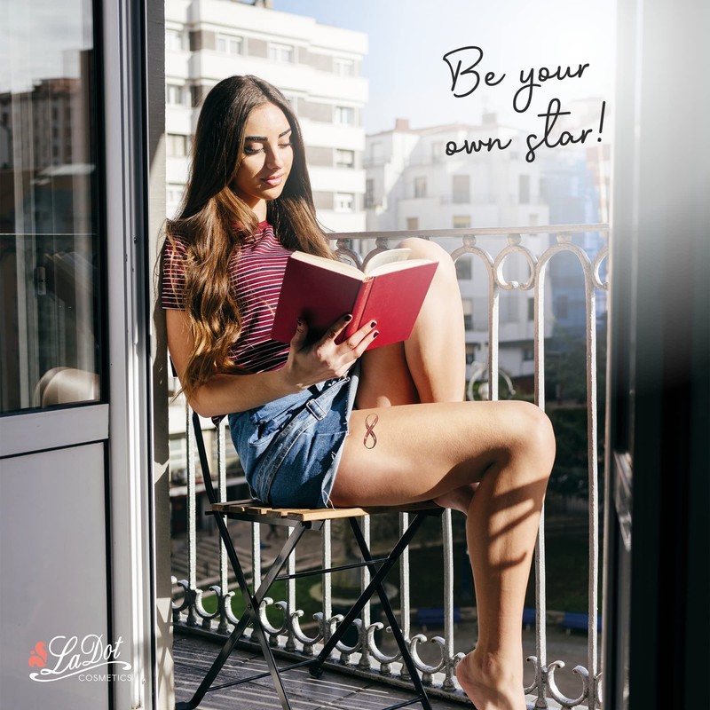 LaDot Tattoo for Children and Adults, Temporary Skin-friendly Fake Tattoos,