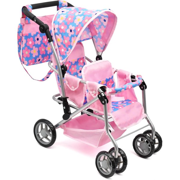 Dolls to Play Baby Doll Double Stroller Twin Buggy 27"