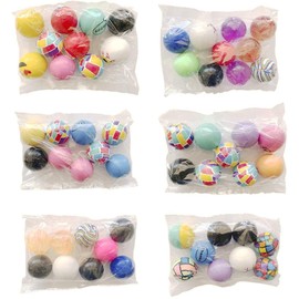 Entervending Bouncy Balls - 8 Pcs Large Bouncing Balls Assorted Pack - 1.77 Inch Mini Bouncy Balls for Kids - 45 mm Bouncy Ball Toys - Bouncy Party Favors Balls - Super Balls