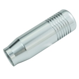 Temzzer 3.3 inch Shift Knob Alloy Shifter Stick Handle Racing Gear Lever Head for Most Manual Automotive Cars Vehicles (Silver)