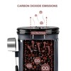 1500ML Airtight Coffee Canister with Date Tracker and Transparent Window,