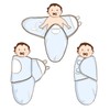 Baby Swaddle Blanket, 3 Pack Newborn Swaddles 0-3-Months, Small-Medium Easy