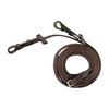 Stübben Rubber Reins Slimline 1/2 Inch with Bridle Hook Ebony