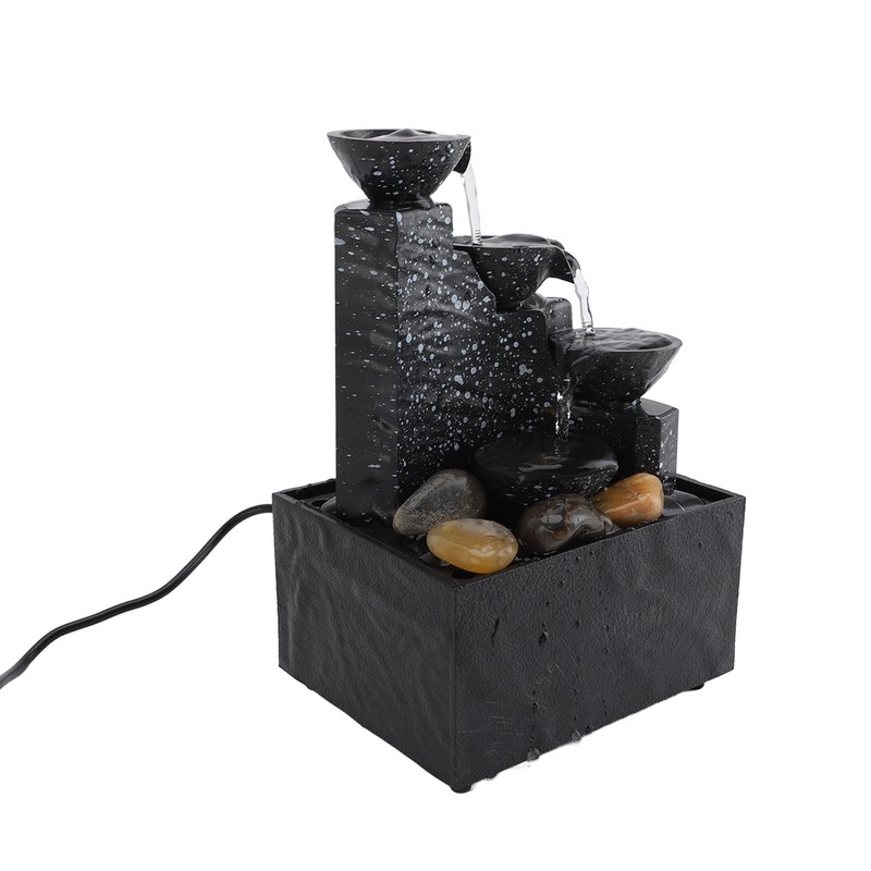 Tabletop Fountain Circulating Water Decorative USB Desk Waterfall Fountain with