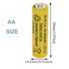 12 Packs 1.2V 800mAh NI-CD AA Rechargeable Batteries for Garden