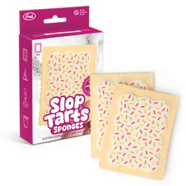 Genuine Fred SLOP TARTS, Set of 4, Compressed Kitchen Sponges, Expands When Wet, Clever and Quirky Kitchen Accessory