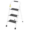 HBTower 3 Step Ladder,3 Step Stool for Adults Folding Step