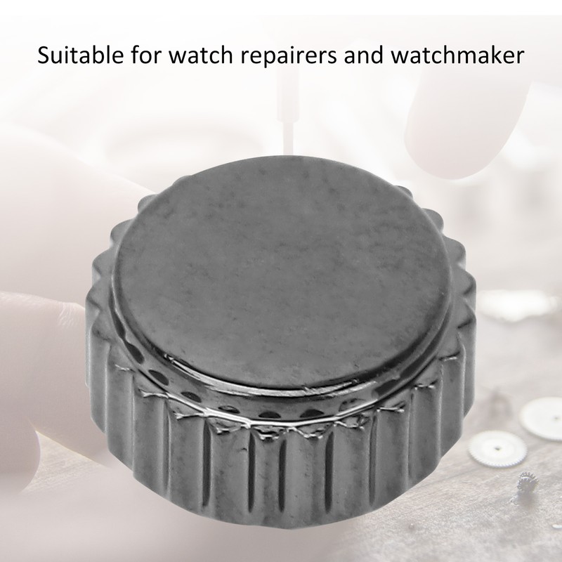 5pcs Professional Watch Head Steel Watch Crown Repairing Parts Replacement