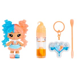 Yummiland Lip Gloss Doll: Mystery Color Change - Gwen Gummybear - Includes 1 Doll, DIY Lip Gloss + Removable Keychain, Cosmetic Play, Collectible, Suitable for Children Ages 4+