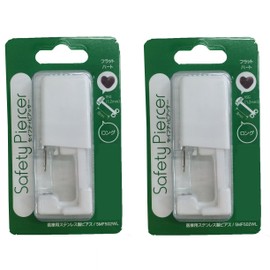 Safety Piercer (Medical Stainless Steel) 16 Gauge 0.1 inch (3 mm) Long, Flat Heart, For Both Ears