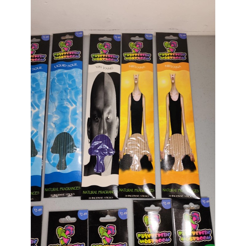 Sticks Incense Sticks Psychedelic Mushroom 12 Pk 240 Sticks Total