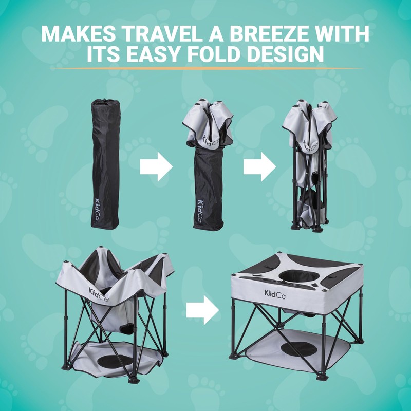 KidCo - GoPod Adjustable Height Travel Activity Seat with Floor