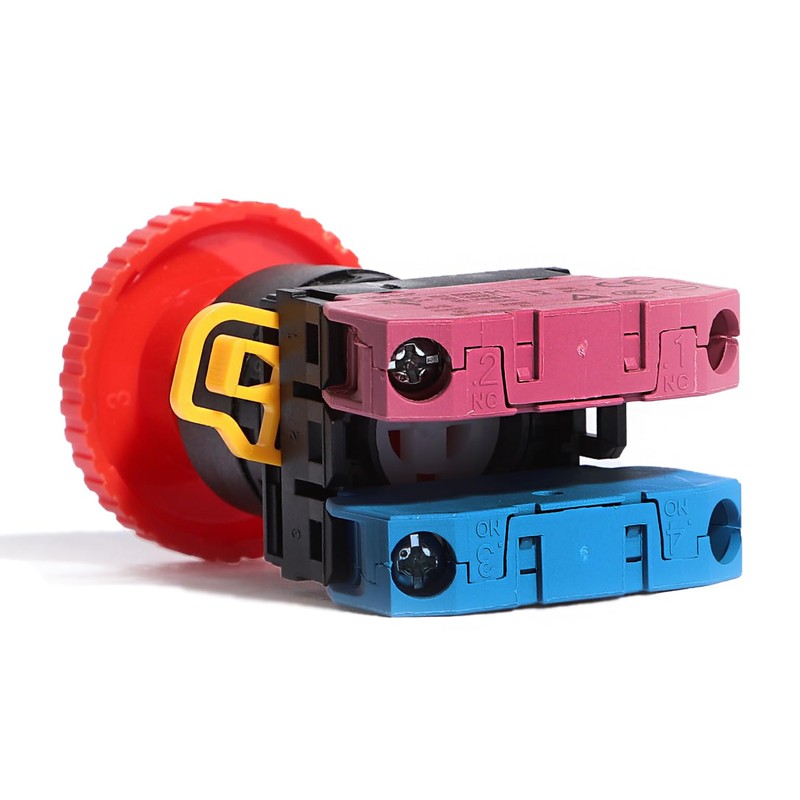 Shengbowi 22 mm High Quality Red Mushroom Locking Emergency Push