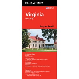 Rand McNally Easy to Read: Virginia State Map