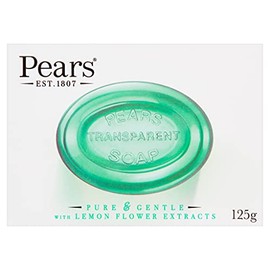 PEARS Soap Lemon Flower, Transparent, Pure & Gentle, 125 g