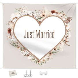 Wedding Heart to Cut Out, Wedding Gifts for Newlyweds, 200 x 180 cm, Bed Sheet with Heart Wedding, Wedding Bed Sheet, Wedding Games, Registry Office Surprise, 2 Scissors & Storage Bag