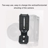 Camera L Shape Bracket Aluminium Alloy Vertical Horizontal Quick Release
