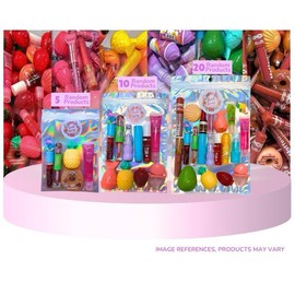 Lip Gloss & Lip Balm Lippie Mixed Bag - 5/10/20 Products, Lip Makeup Sets - Glossy, Lipstick Cosmetic Moisturizer - Lippie bag: 5 random products yellow & orange