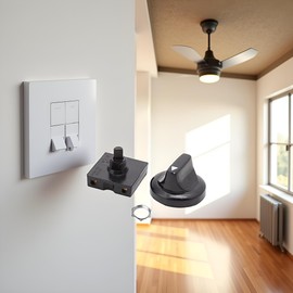 A Set Rotary Switch 4 Position 3 Speed Selector Switch Governor with Button Fan Speed Governor Fan Isolator Switch Professional Ceiling Fan Wall Controls Ceiling Fans Accessories