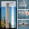 Aolemi Outdoor Shower Faucet SUS304 Shower Fixture Combo Set Stainless