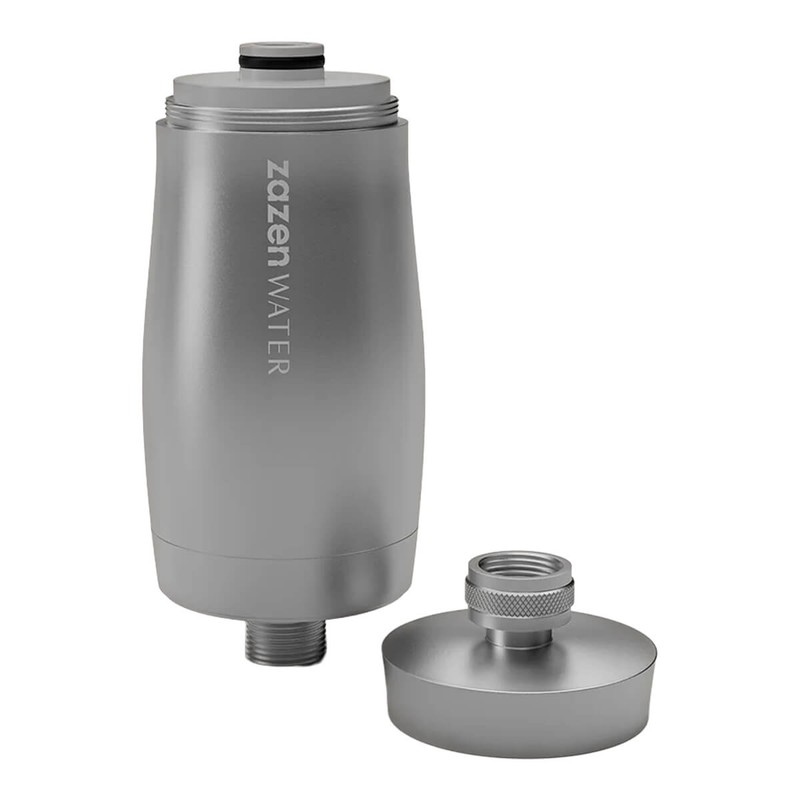 zazen Water Infinity Shower Filter, Brushed Silver