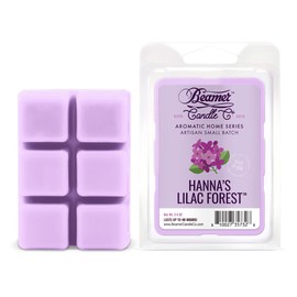 Hanna's Lilac Forest - Lilac Scented Candle - Pack of 3 (6 Wax Squares Per Pack) - Wax Melt, Wax Drop - by Beamer Candle Co.