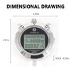 Laopao Digital Stopwatch, Handheld Large LCD Display, Waterproof, Daily Alarm,