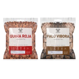 Herbalista - Premium Mexican Wellness Tea 2 Bag Bundle - Palo De Vibora 4 oz (114g) & Quina Roja 4 oz (114g) | Traditional Herbal Teas for Natural Wellness | Gluten-Free, Non-GMO, Wildcrafted