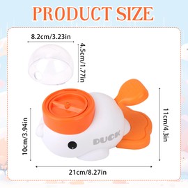 lasuroa Interactive Cats Dog Treat Dispenser Toy, Mental Stimulation & Healthy Eating Duck Shaped Slow Pet Feeder Puzzle Toy for Puppies Adult Dogs