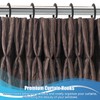 50pcs Plastic Hooks for Gazebo Curtains, Smooth Sliding Plastic Curtain