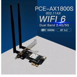 Unbranded AX1800 MT7921K WiFi 6 PCIE WiFi Card 802.11ax PCIe Bluetooth 5.2 PC WiFi adapter - Low profile