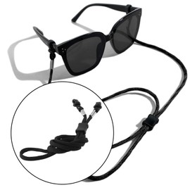 The Lord of the Tools 3pcs Black Adjustable Eyewear Retainer Nylon Rope Glasses Keeper 28.35"x3mm for Sports Sunglasses Masks