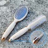 Set of 2 Hair Brushes with Cleaning Tool Drying Cushion Brush