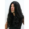 WIG ME UP - LM-155-P103 Perücke: Black Metal Headbanger Matte