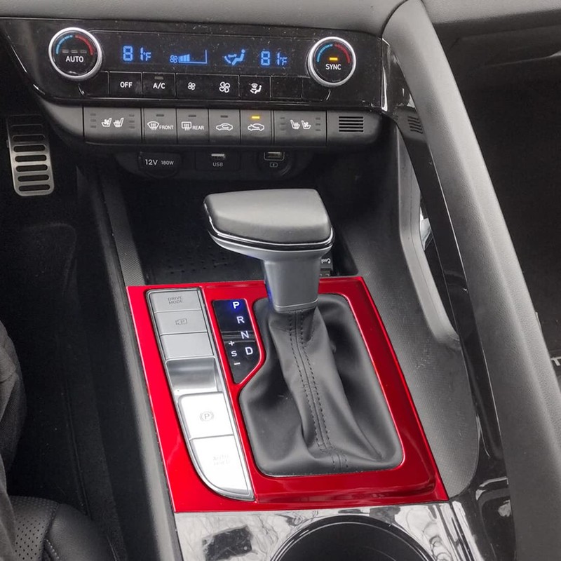 ruihe Car Gear Shift Knob Console Panel Trims Cup Holder