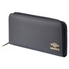 Umbro Tarpaulin Round Zip Long Wallet, Black/gold