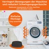 ECENCE Rubber Vibration Damper Washing Machine 4 Pieces Black Tumble