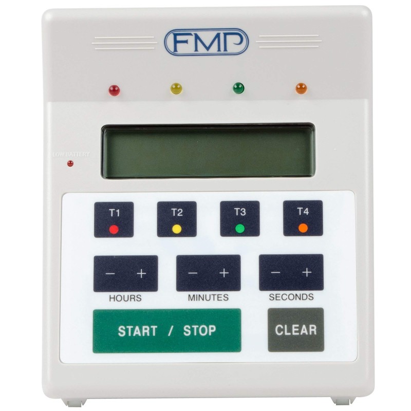 FMP Digital 4 Channel Commercial Kitchen Countdown Timer, Water Resistant,