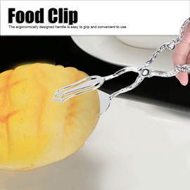 9 in Vintage Salad Tong, Metal Food Serving Tongs for Buffet Catering Bread BBQ, 8.5 x 4.5in