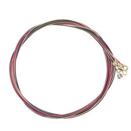 Alnicov Multicolor Acoustic Guitar Strings Complete Set with Black 3 in 1 Guitar String Re-String Tool Including Guitar String Winder Guitar String Scissor Tool Guitar Needle Puller