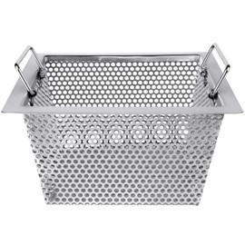 Commercial Floor Drain Strainer Super Large Drainage Area, 10" x 10" x 4-3/4" Sink Drain Cover, 1.0Mm, Double Handle Basket, 304 Stainless Steel Floor Drain Filter- Perfect for Restaurant, Bar, Buffet