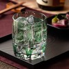 カガミクリスタル(Kagami) ロックグラス 竹の膳 緑色 250cc 江戸切子 T117-1908CGR