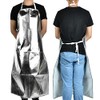1000 Degree Heat-Resistant Aluminum Foil Apron for High-Temp Safety and