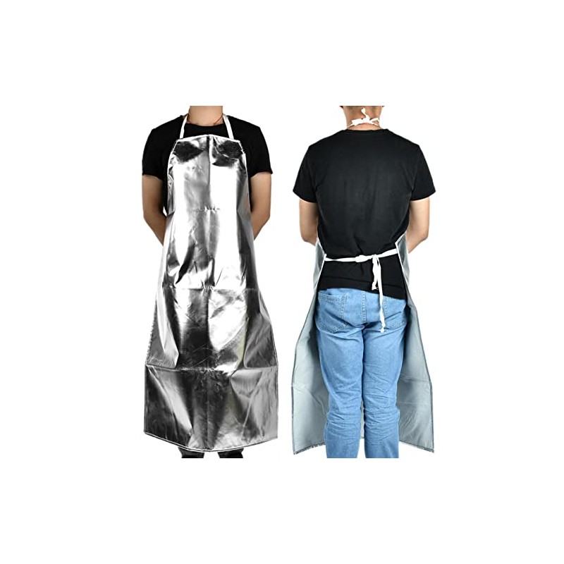 1000 Degree Heat-Resistant Aluminum Foil Apron for High-Temp Safety and