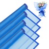 Gloreyan 20 Sheets Blue Flower Wrapping Paper, Florist Bouquet DIY