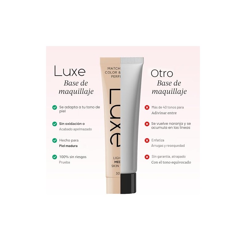 Base de maquillaje Luxe que cambia de color - Luz